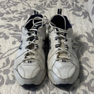 New Balance Men’s White and Navy Athletic Sneakers